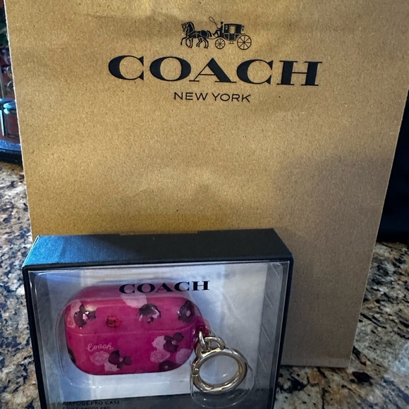 Coach Other - Coach ❤️ Pink AirPod Pro Case~ Style No. #C8083
~New w/ Tag.